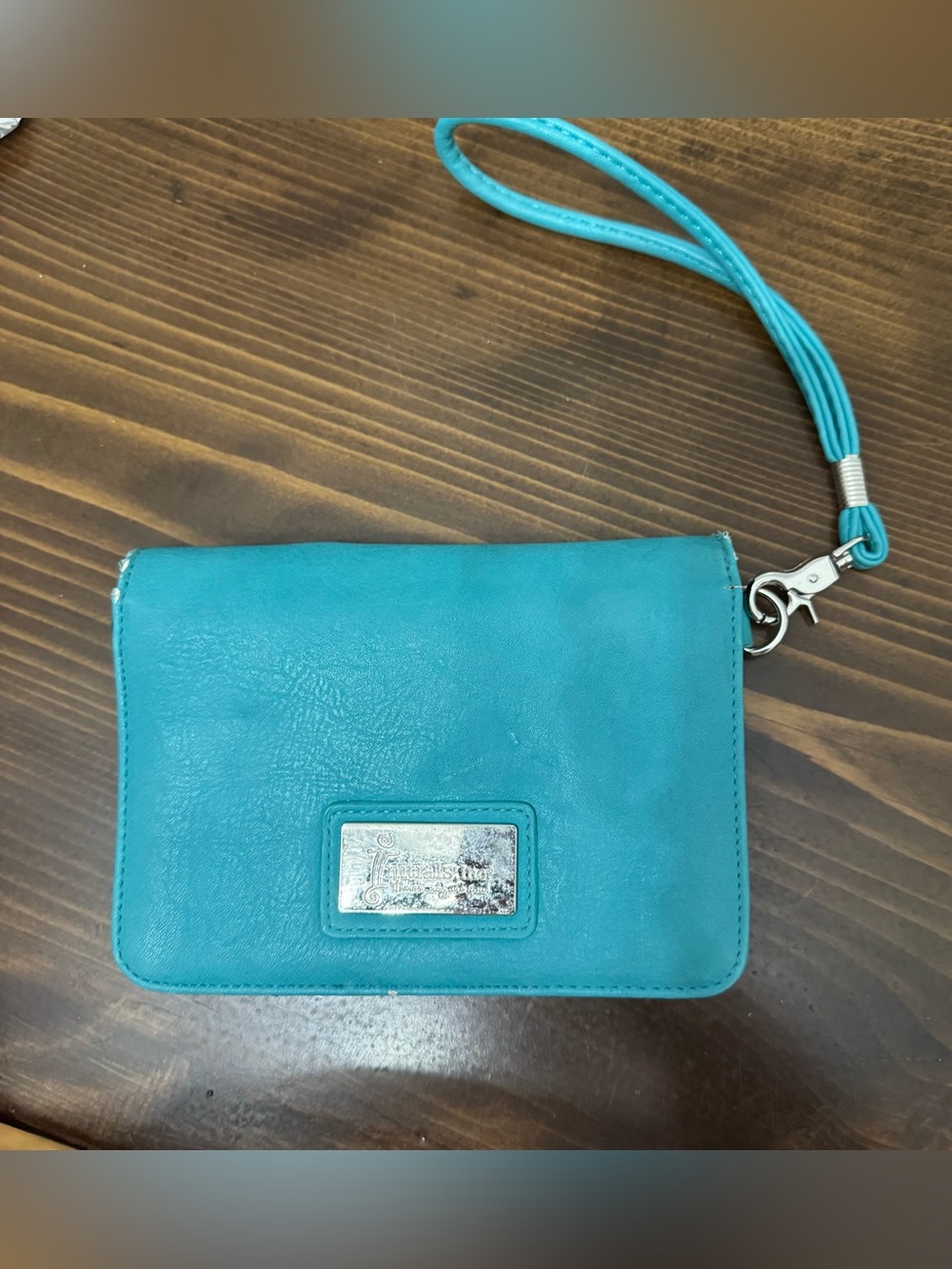 Initials inc wristlet clutch